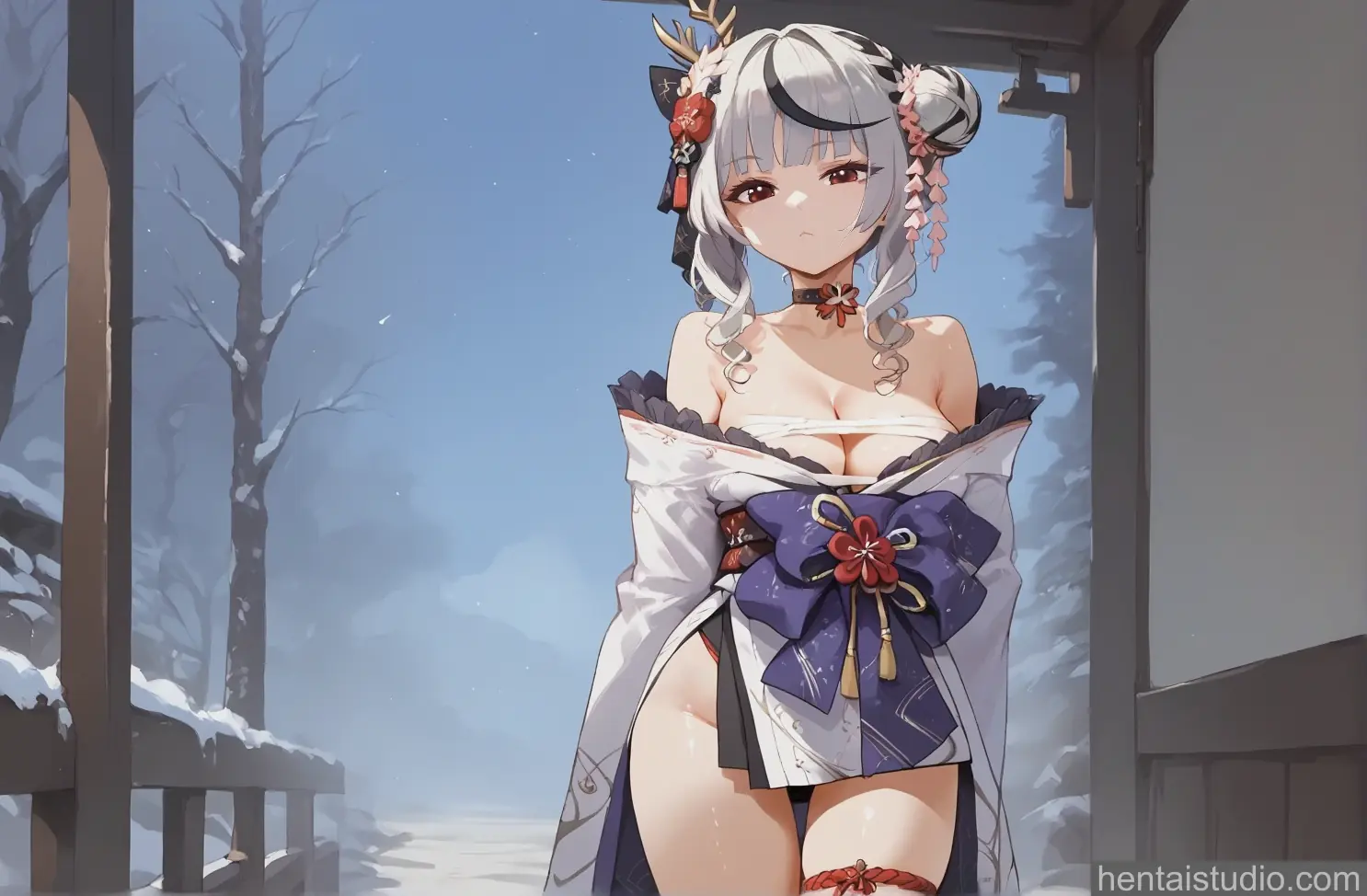 Sakamata Chloe from Hololive hentai art 10 of 16