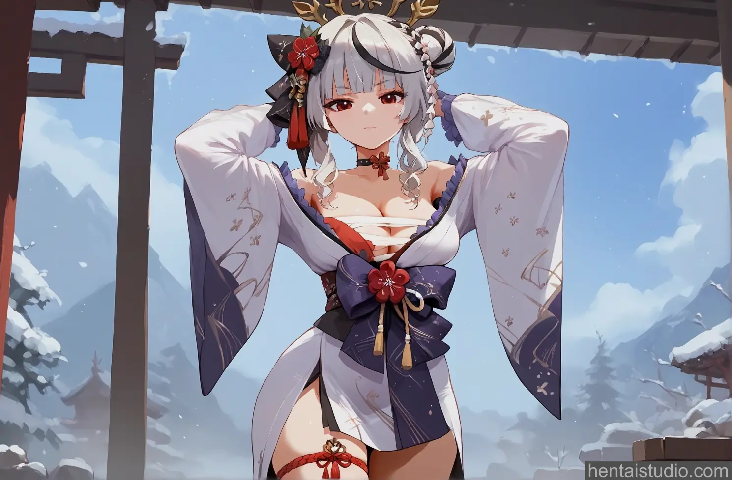 Sakamata Chloe from Hololive hentai art 11 of 16