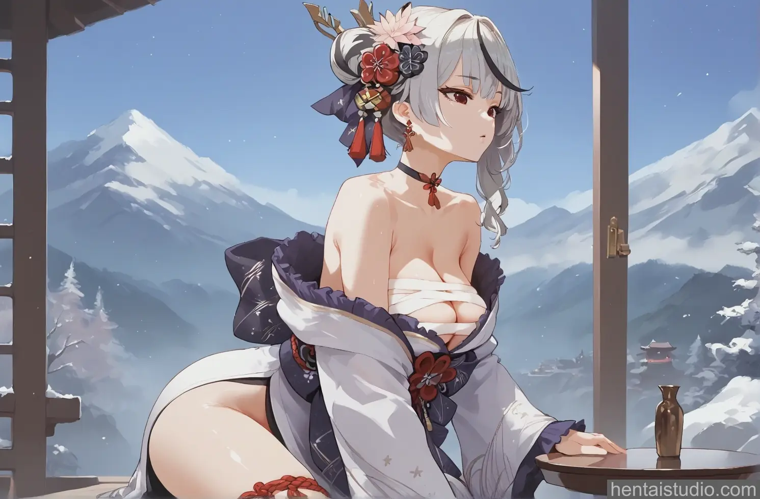 Sakamata Chloe from Hololive hentai art 14 of 16