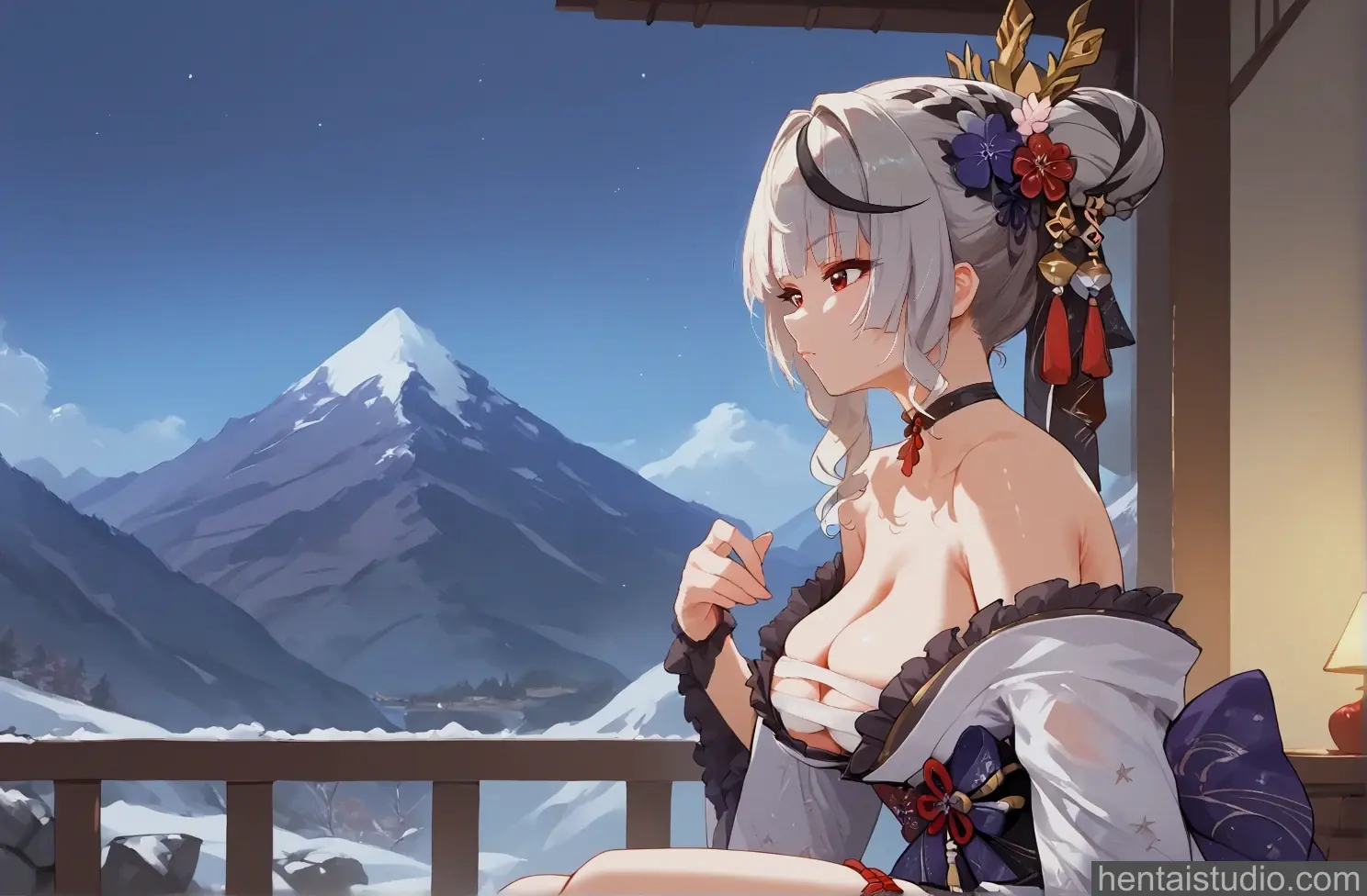 Sakamata Chloe from Hololive hentai art 15 of 16