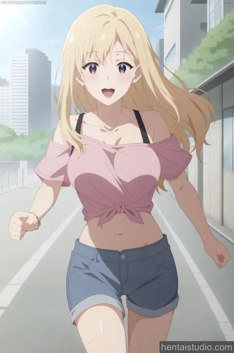 Saki Ayase from Days With My Stepsister hentai art 10 of 13