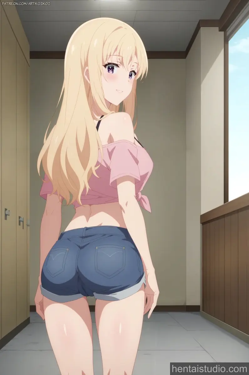 Saki Ayase from Days With My Stepsister hentai art 9 of 13