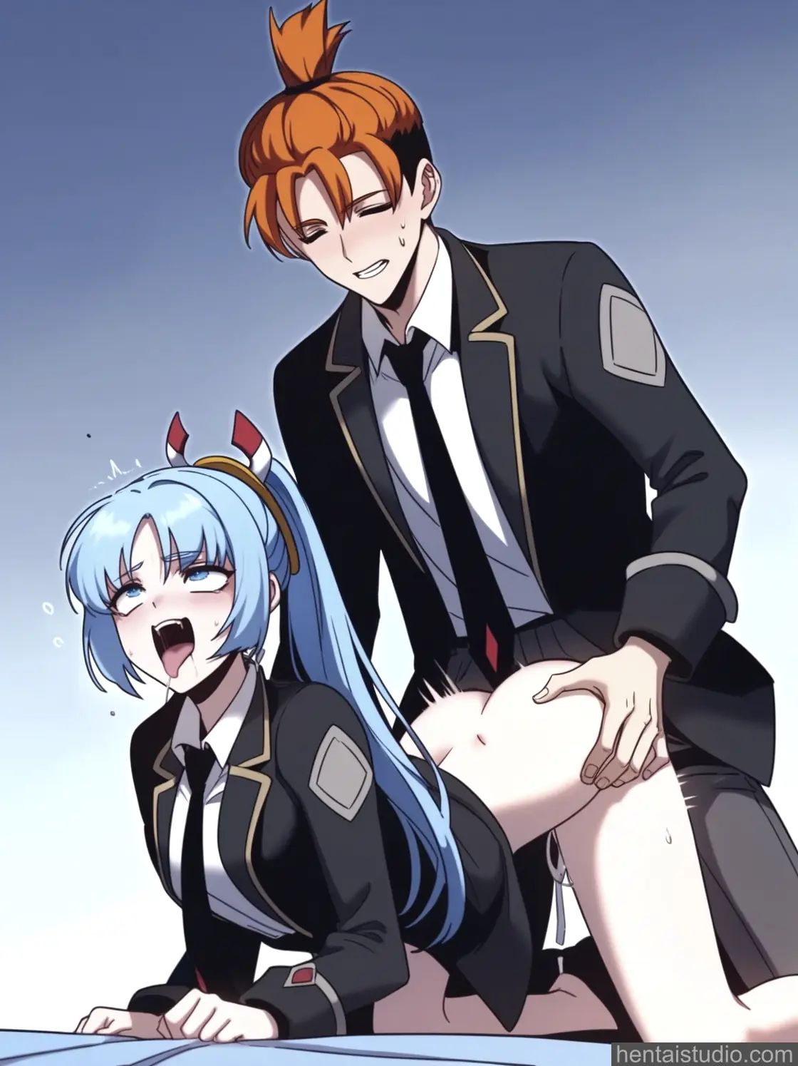 Saki Ryozo from Conquering The Academy With Just A Sashimi Knife hentai art 7 of 121