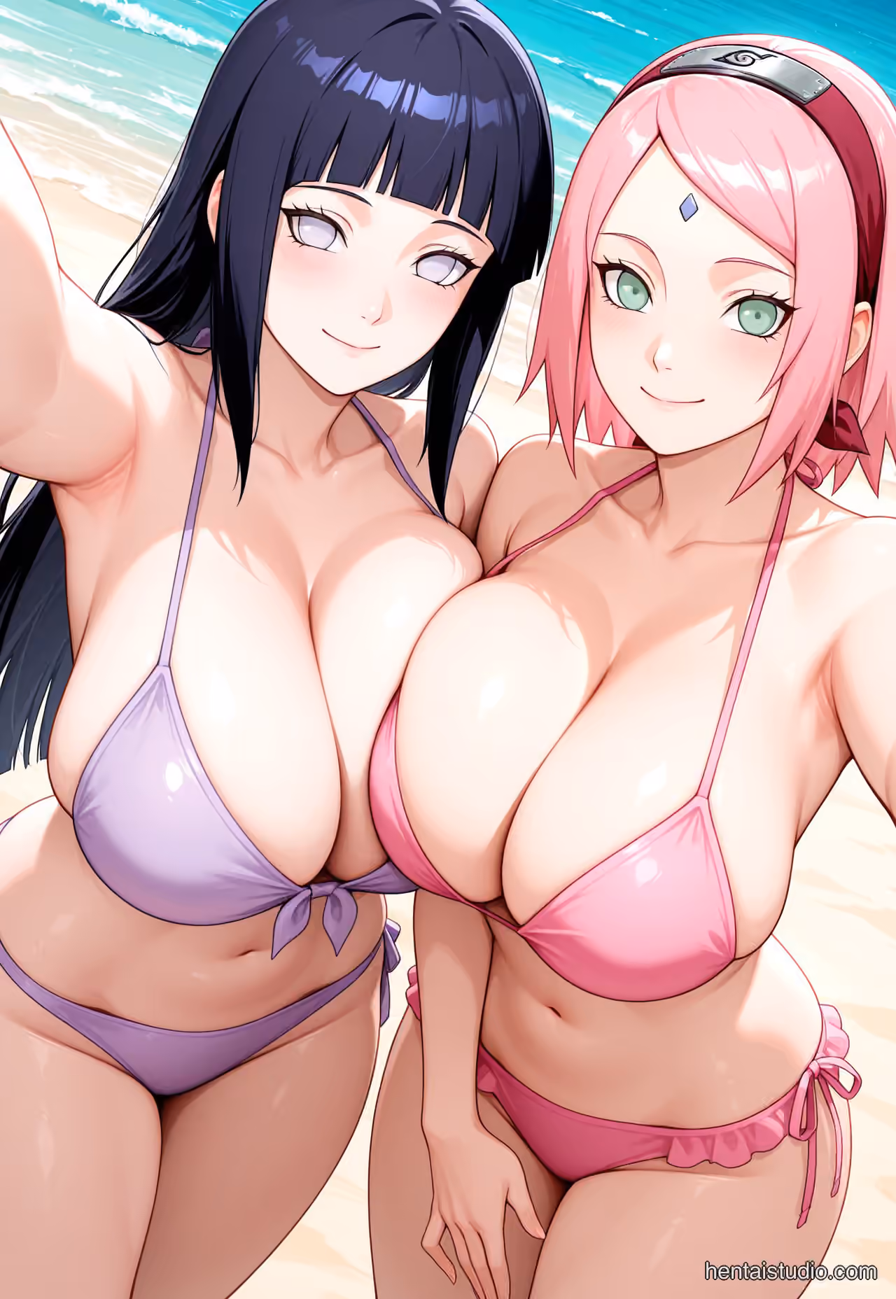 Sakura Haruno x Hanabi Hyuga - Naruto - Hentai Gallery - 60 Images — image 1 of 60