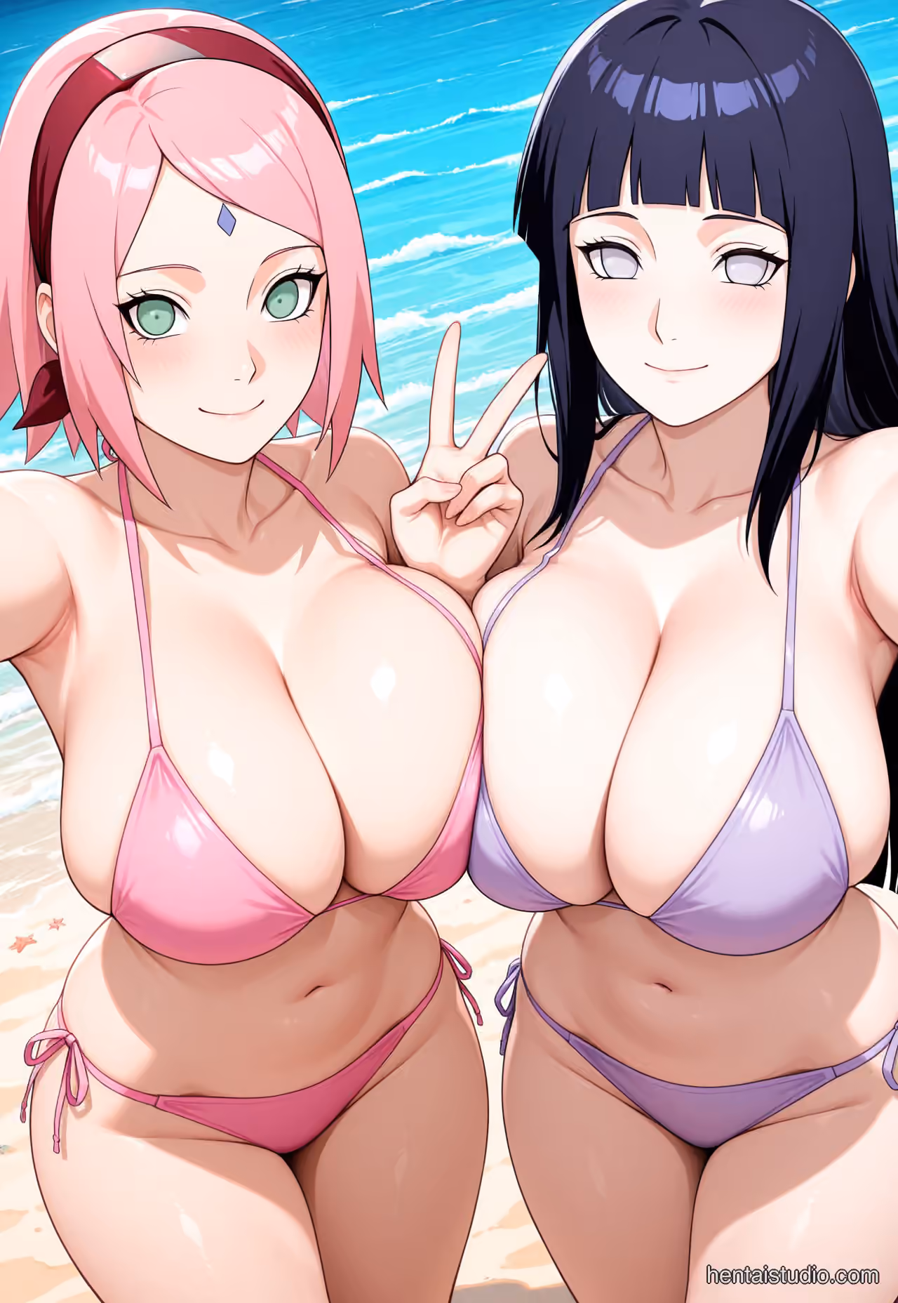 Sakura Haruno x Hanabi Hyuga - Naruto - Hentai Gallery - 60 Images — image 2 of 60