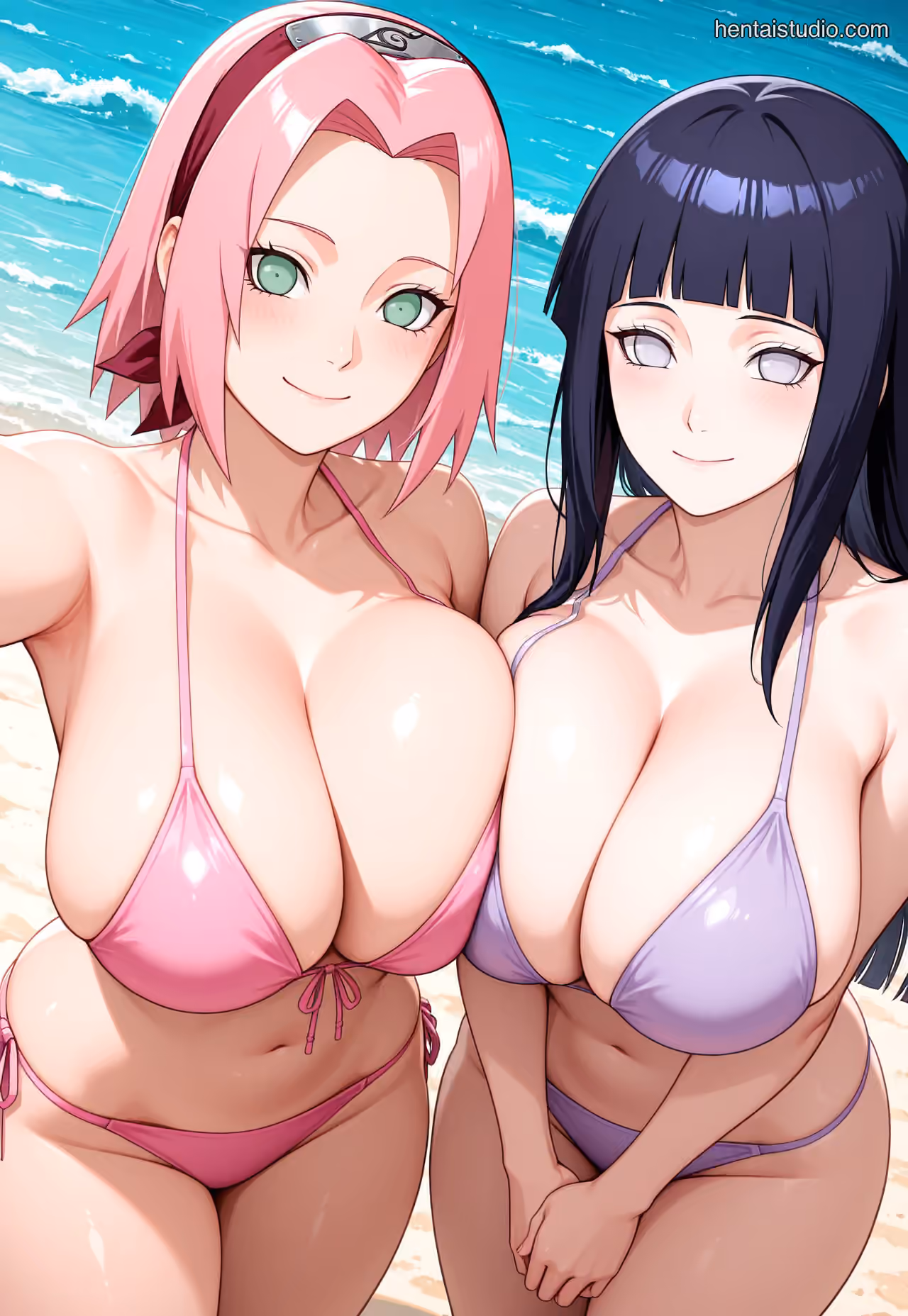 Sakura Haruno x Hanabi Hyuga - Naruto - Hentai Gallery - 60 Images — image 3 of 60