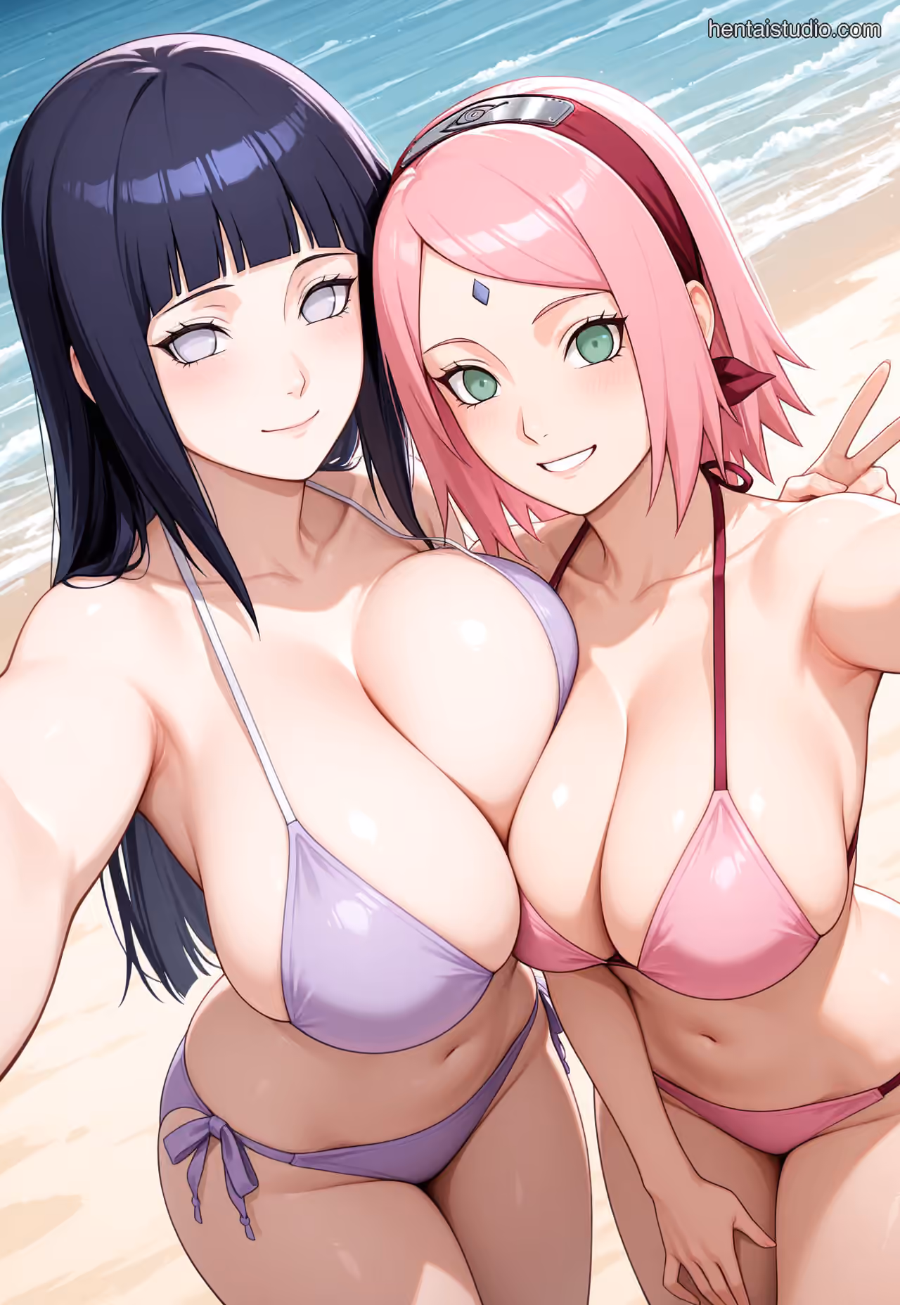 Sakura Haruno x Hanabi Hyuga - Naruto - Hentai Gallery - 60 Images — image 7 of 60
