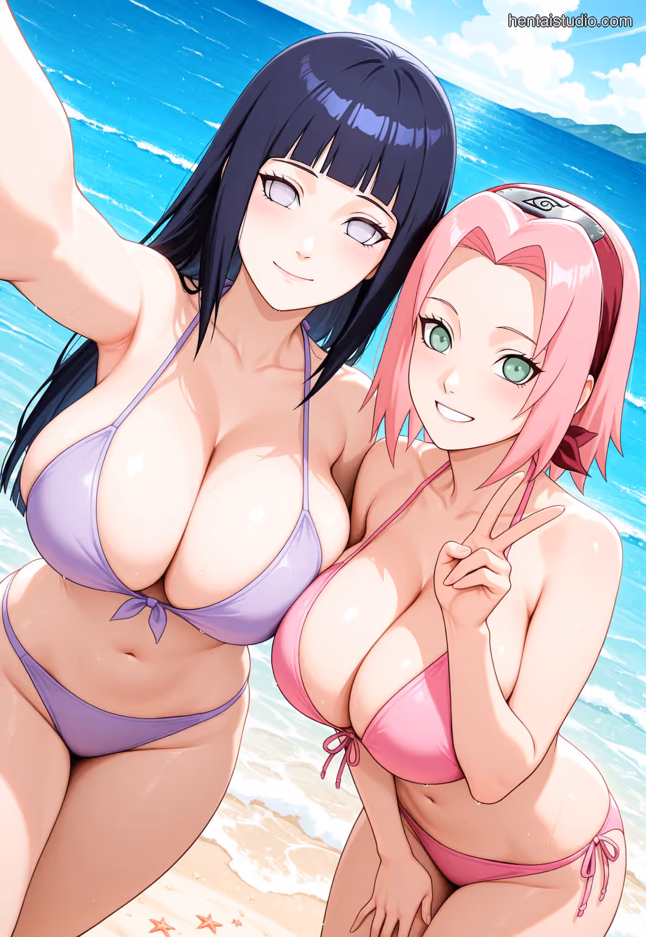 Sakura Haruno x Hanabi Hyuga - Naruto - Hentai Gallery - 60 Images — image 8 of 60