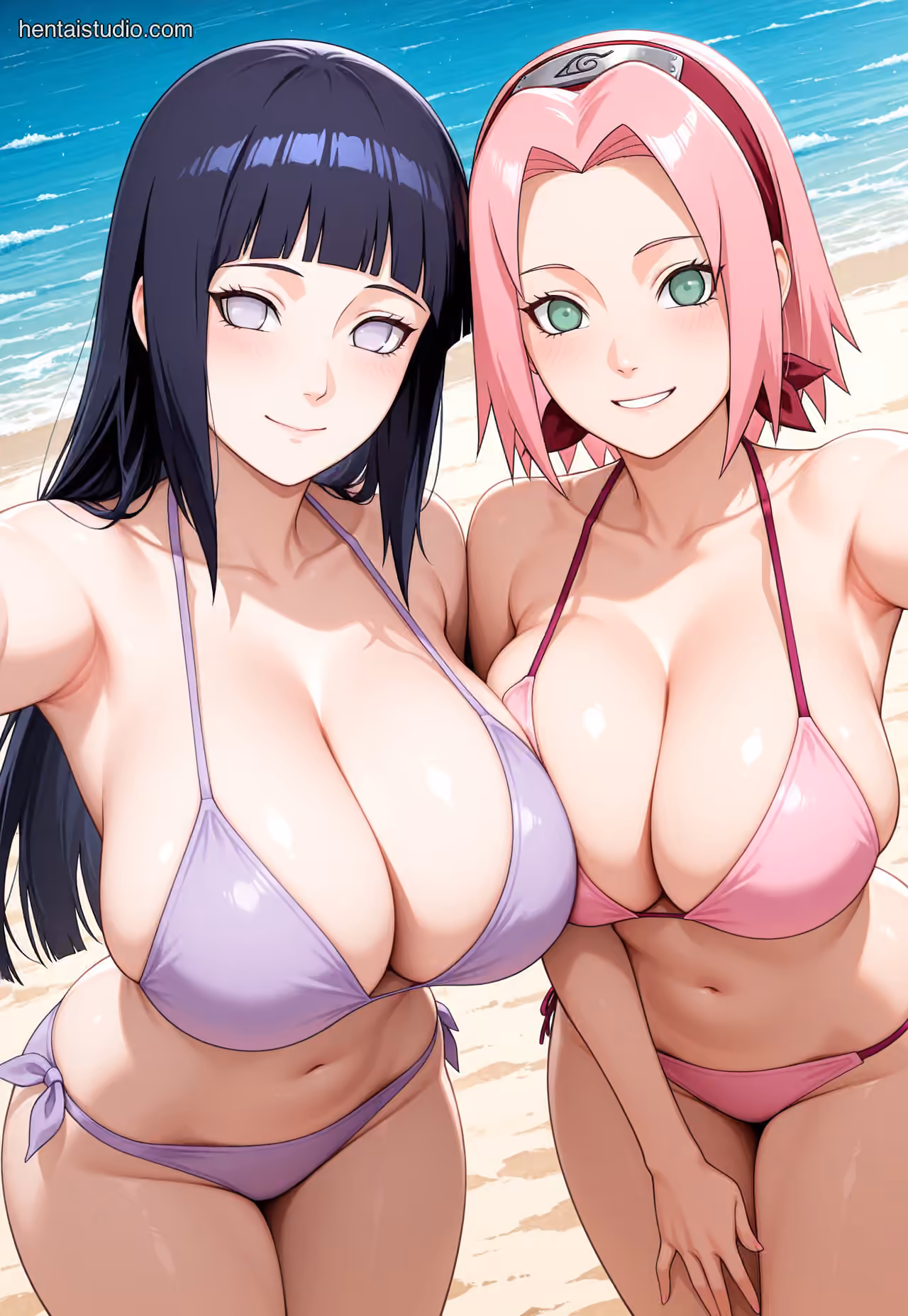 Sakura Haruno x Hanabi Hyuga - Naruto - Hentai Gallery - 60 Images — image 9 of 60
