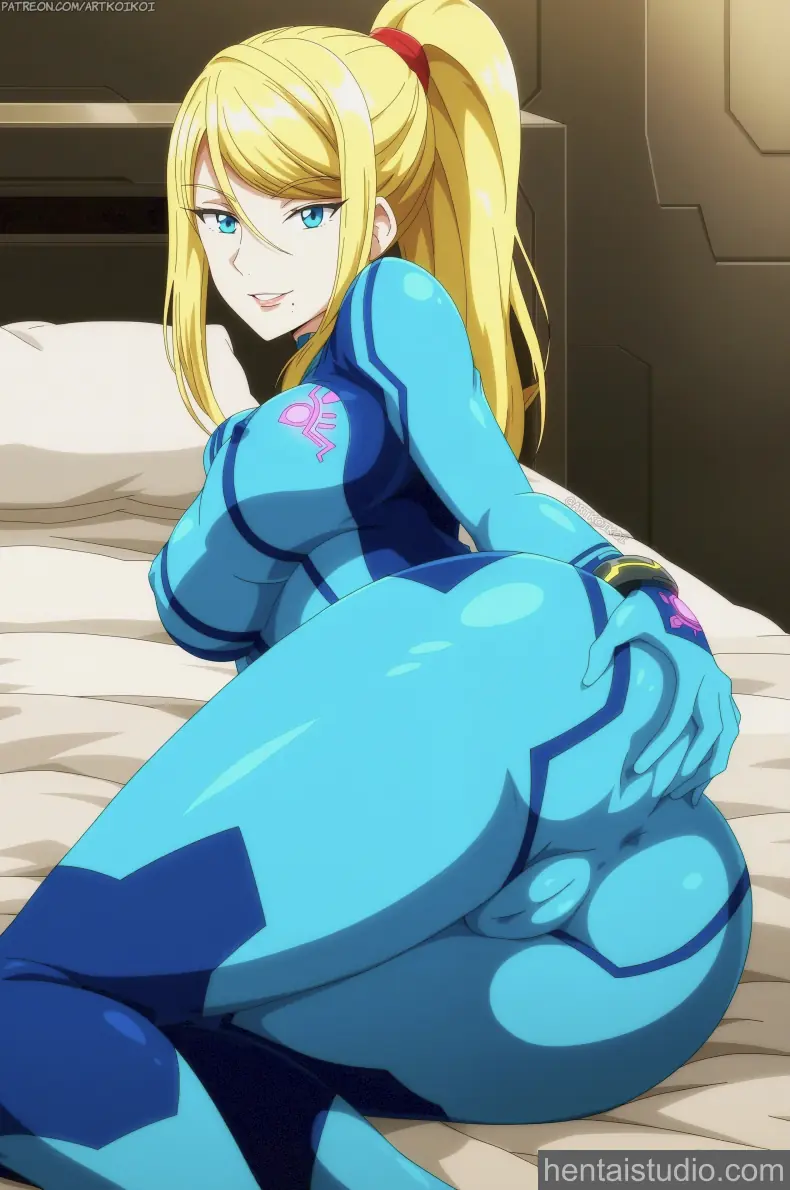 Samus Aran from Metroid hentai art 17 of 21