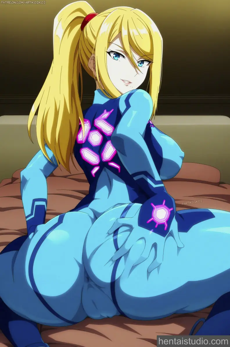 Samus Aran from Metroid hentai art 18 of 21