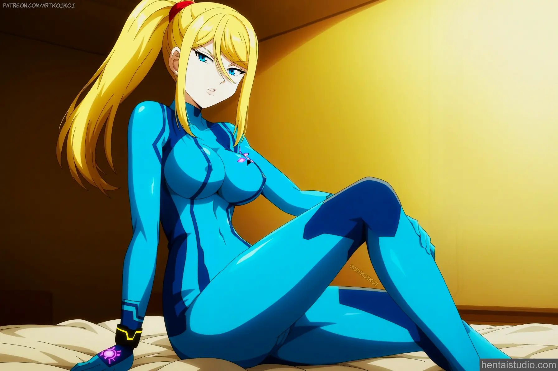 Samus Aran from Metroid hentai art 19 of 21