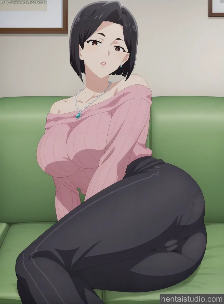 Sanae Yamada from The Dangers In My Heart hentai art 10 of 11