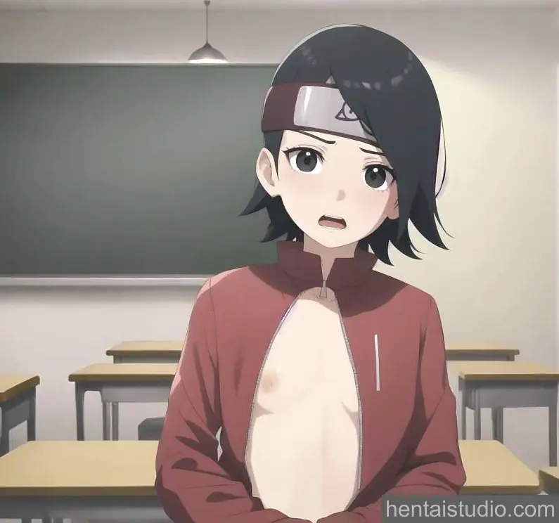 Sarada from Naruto hentai art 3 of 5