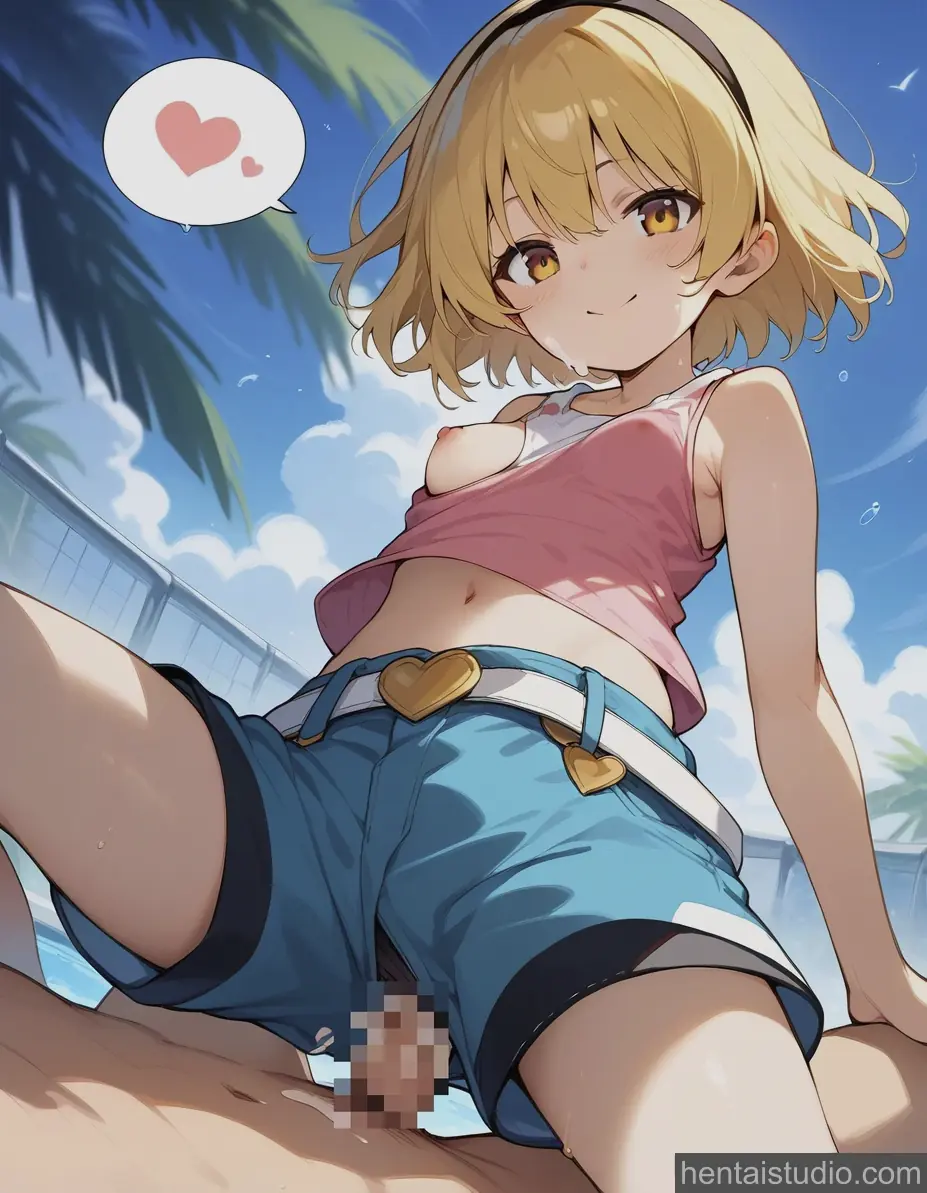 Satoko Houjou from Higurashi When They Cry hentai art 6 of 15