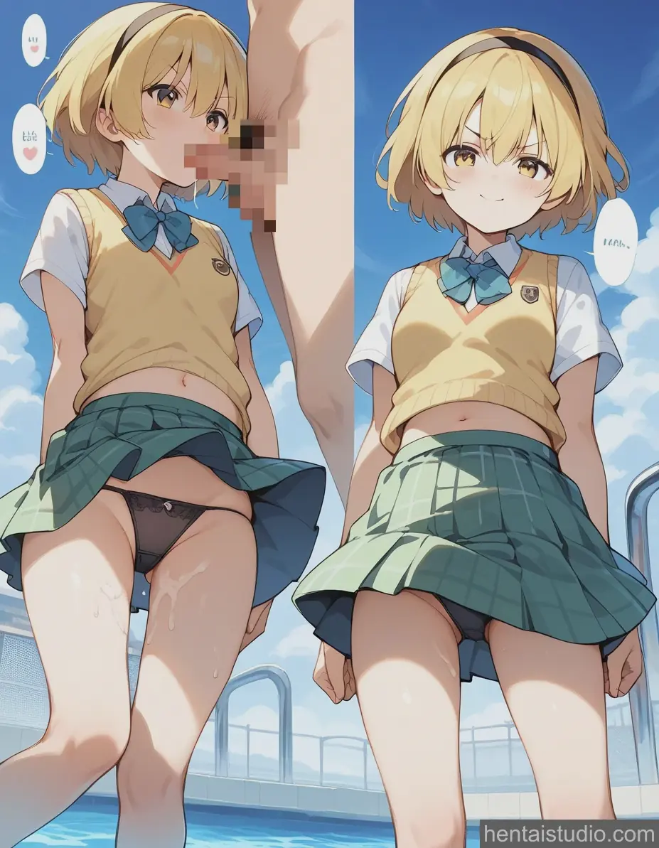 Satoko Houjou from Higurashi When They Cry hentai art 7 of 15