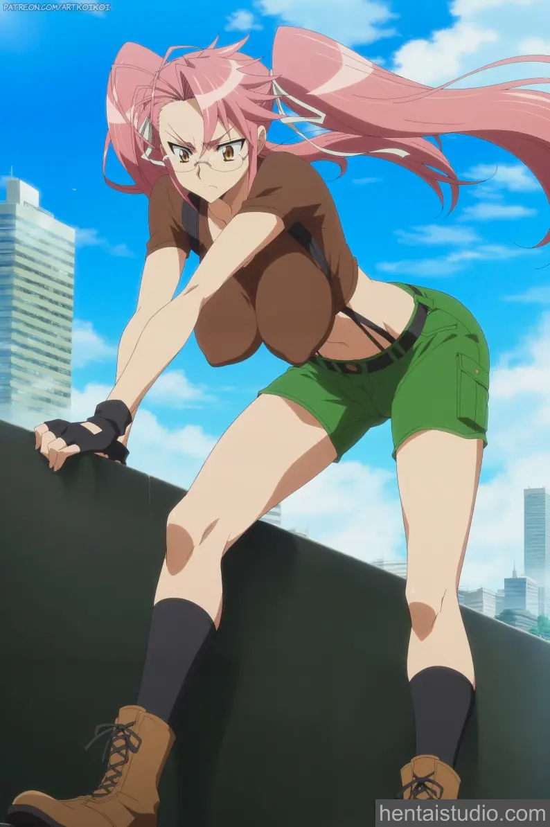 Saya Takagi from Highschool Of The Dead hentai art 1 of 15
