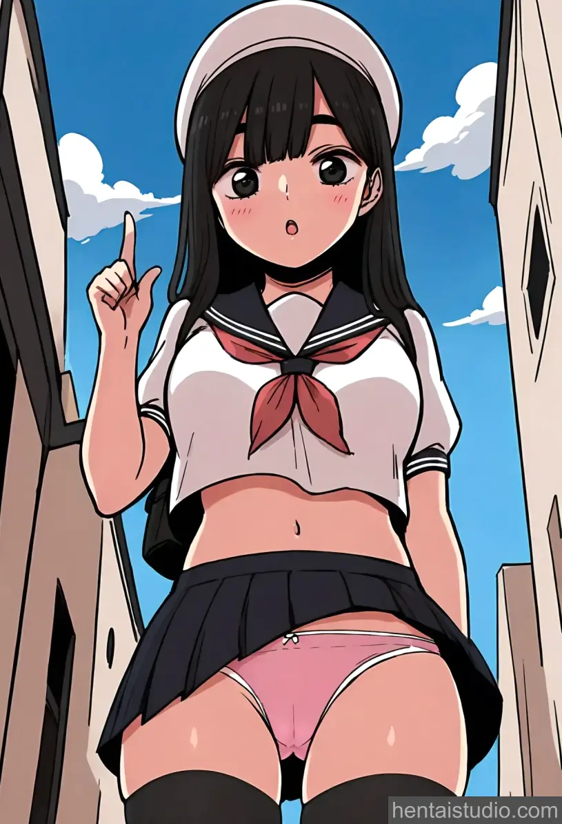 Sei Kim | Beautiful Gunbari – hentai anime character, Sei Kim, Beautiful Gunbari, Skirt, Panties, Big Tits