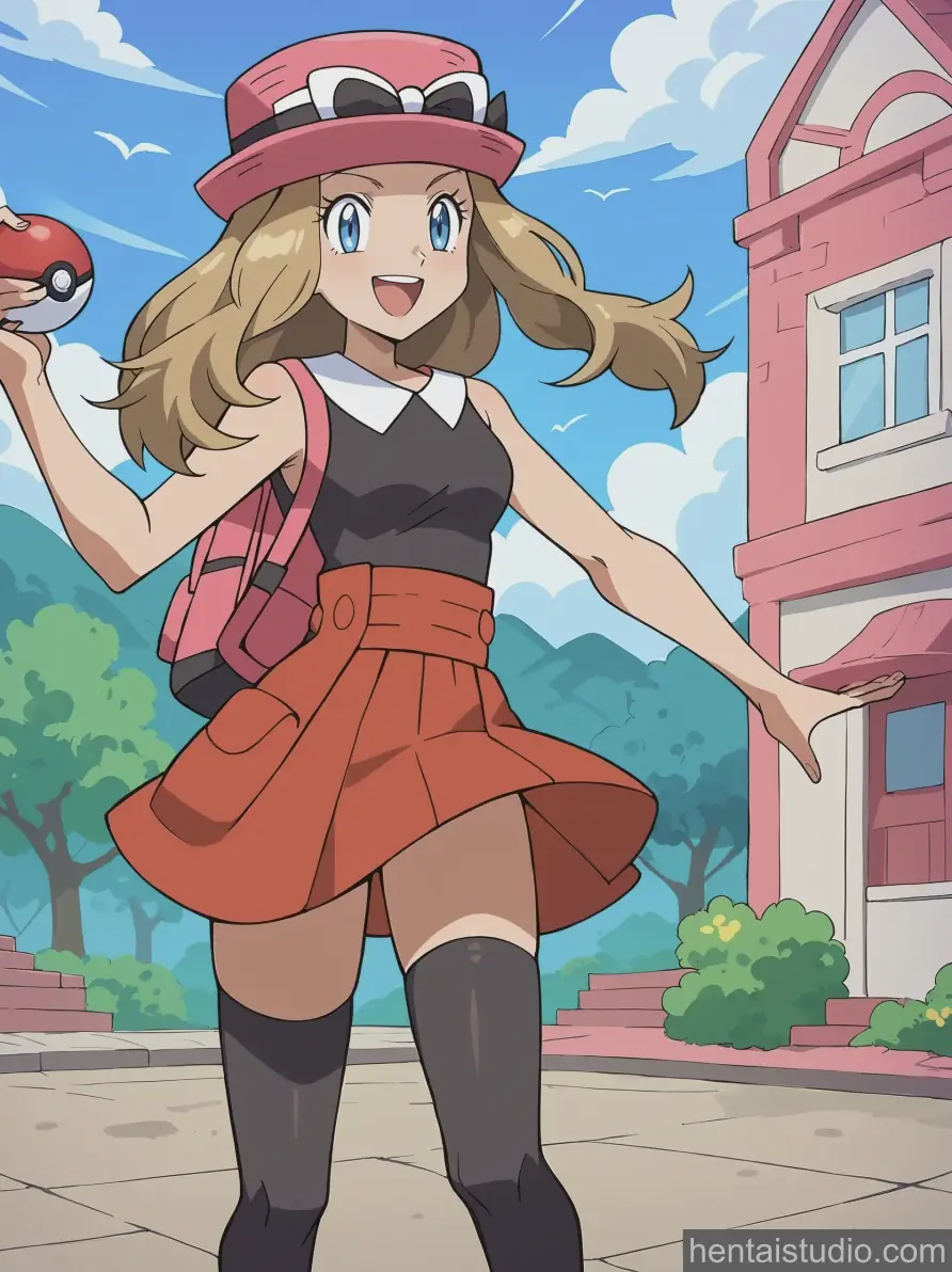 Serena from Pokemon hentai art 21 of 200