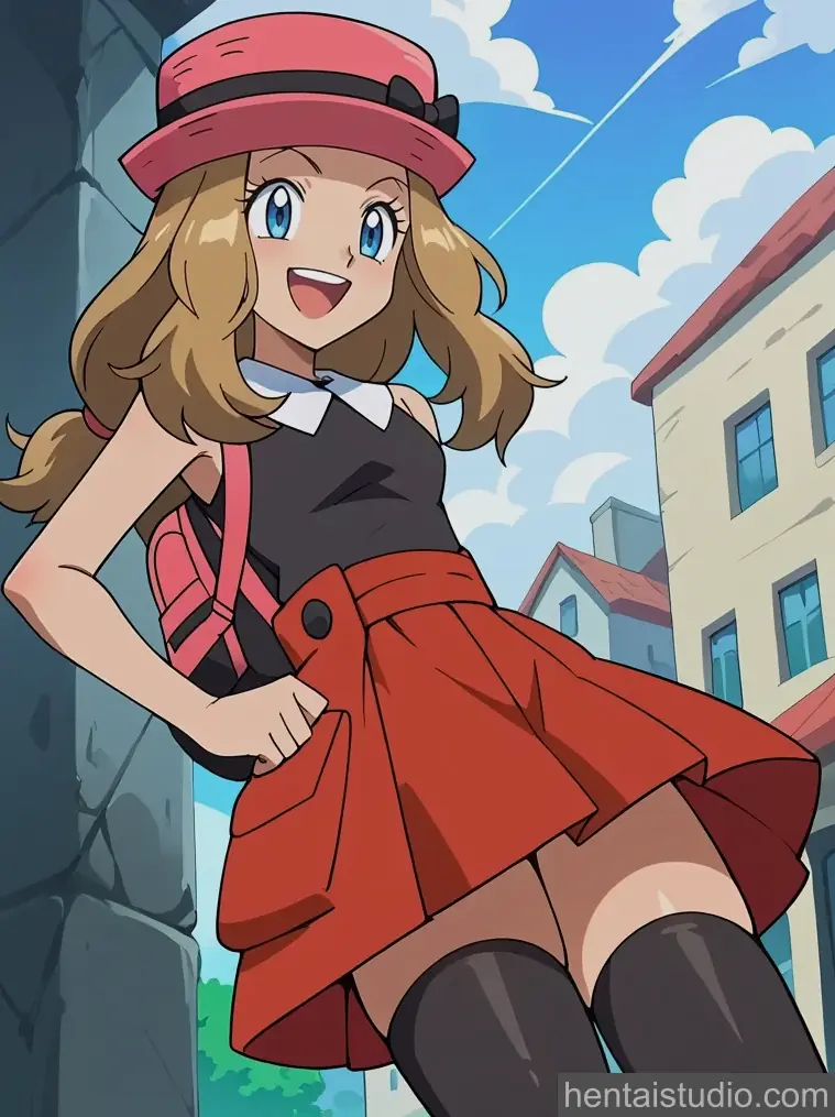 Serena from Pokemon hentai art 22 of 200