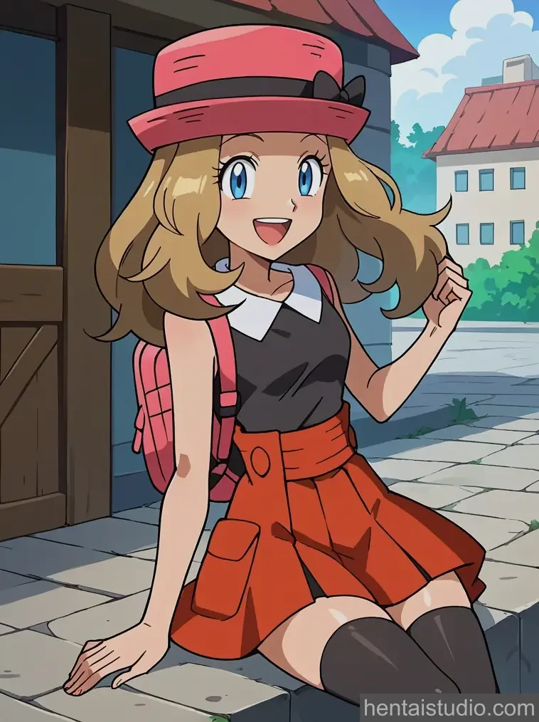 Serena from Pokemon hentai art 26 of 200