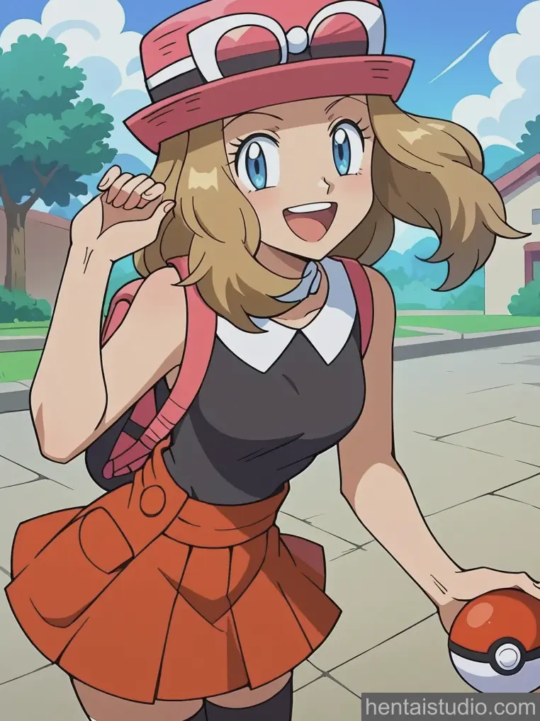 Serena from Pokemon hentai art 34 of 200
