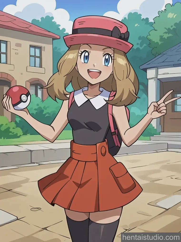 Serena from Pokemon hentai art 35 of 200