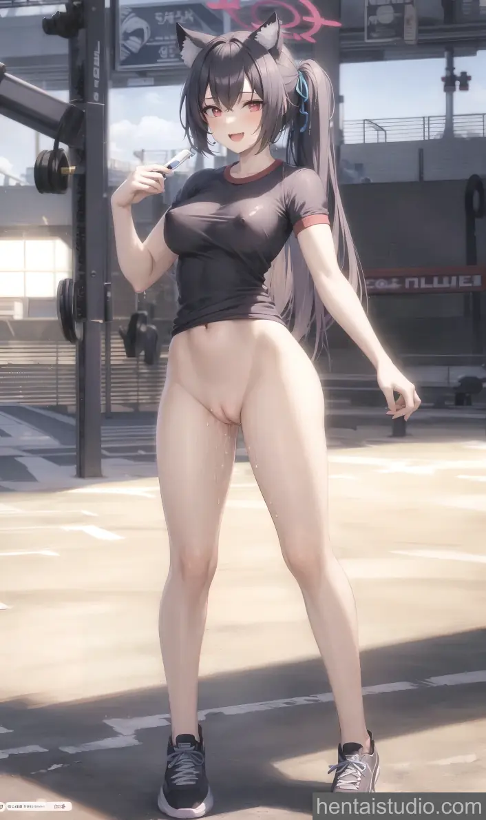 Serika Kuromi from Blue Archive hentai art 15 of 23