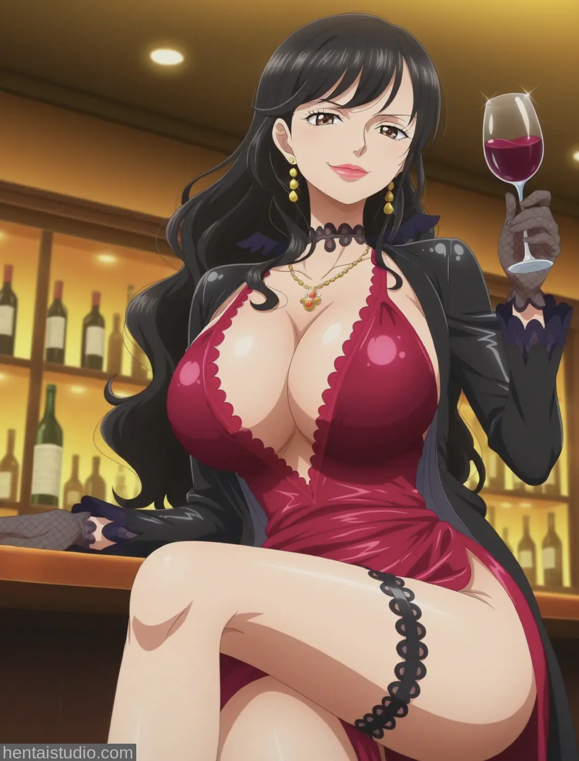 Shakuyaku Shakky from One Piece hentai art 35 of 58