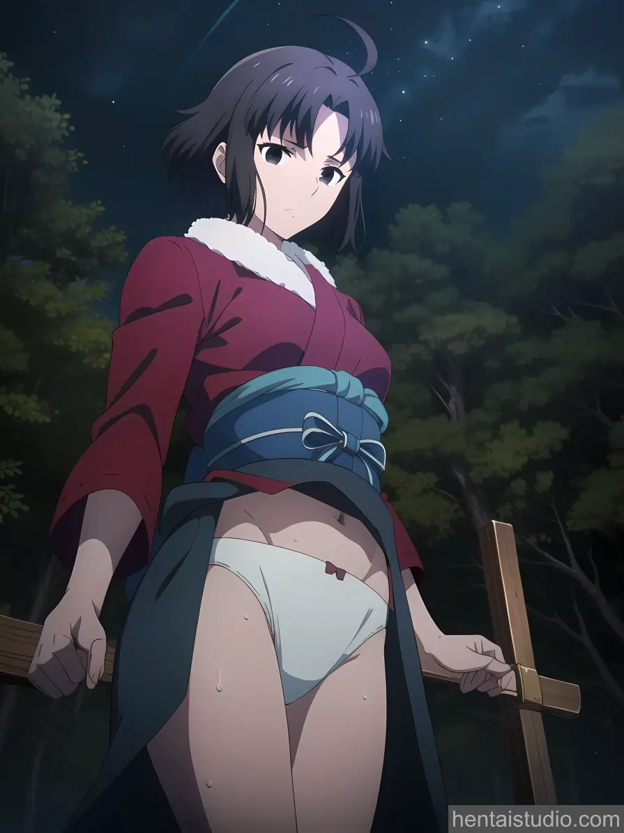 Shiki Ryougi from The Garden Of Sinners hentai art 10 of 34