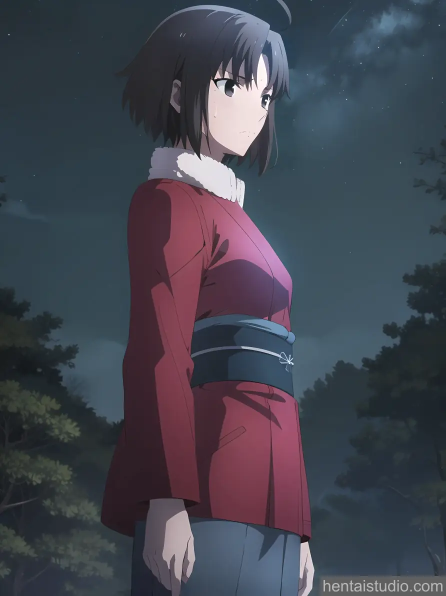 Shiki Ryougi from The Garden Of Sinners hentai art 3 of 34