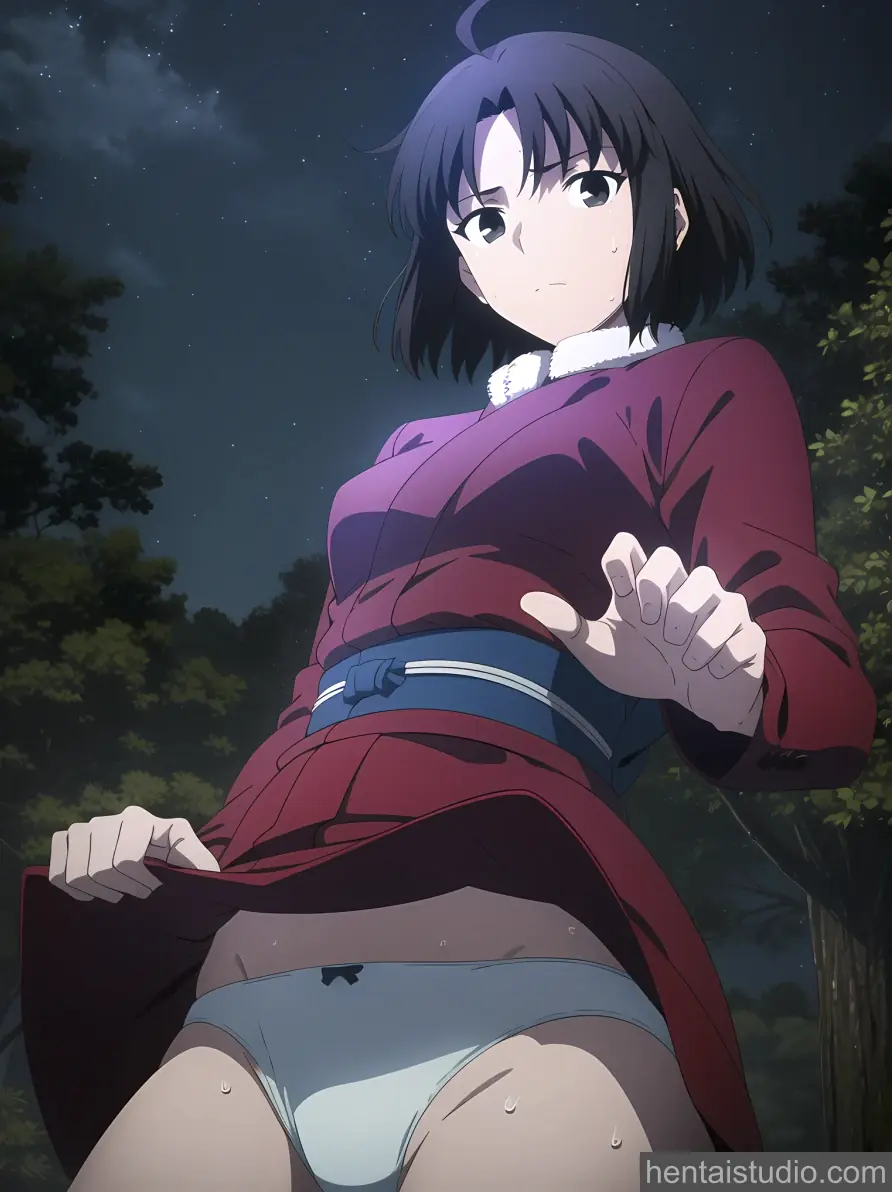 Shiki Ryougi from The Garden Of Sinners hentai art 7 of 34