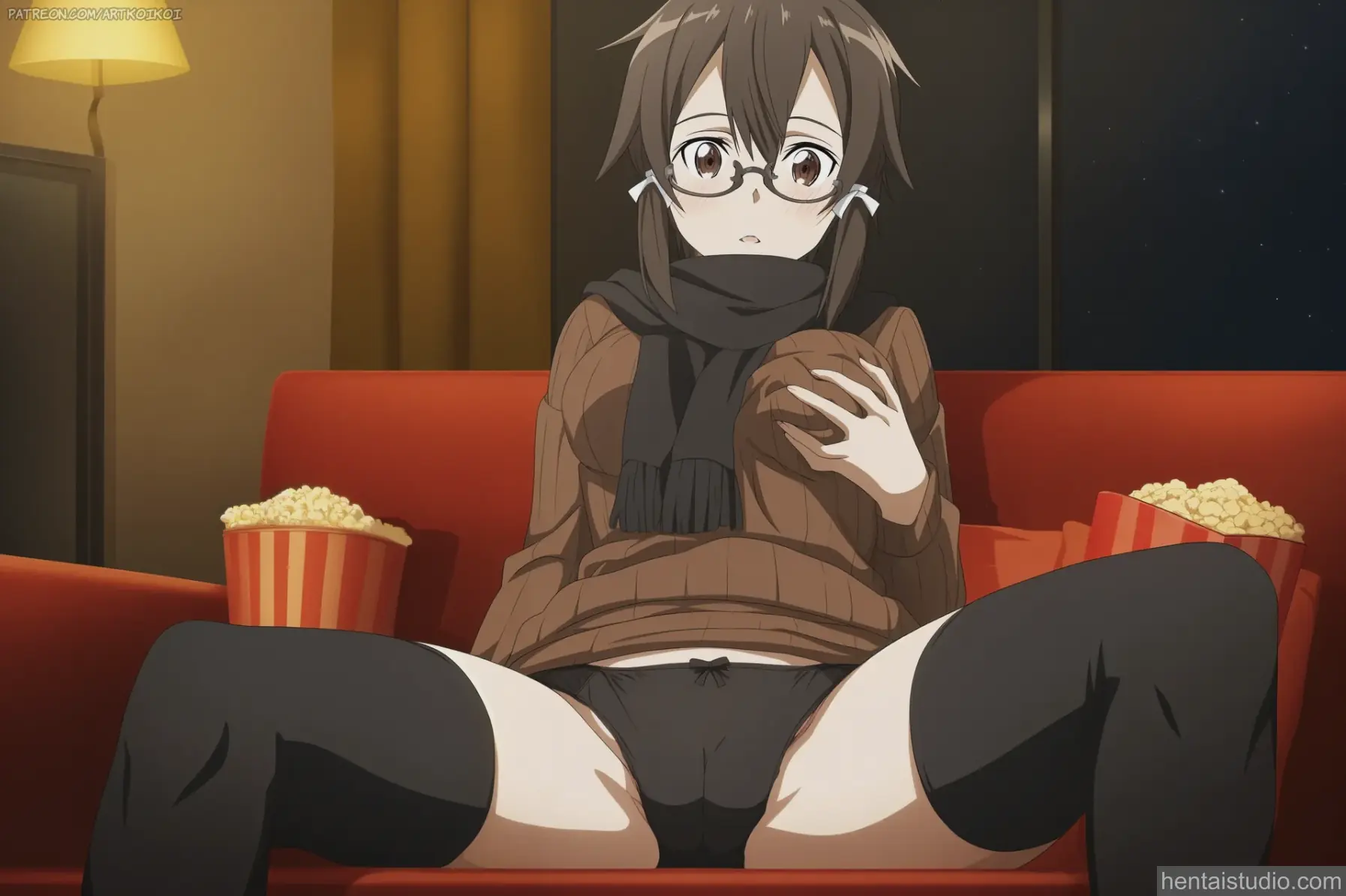Shino Asada Sinon from Sword Art Online hentai art 13 of 19