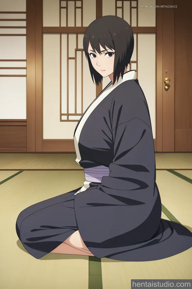 Shizune from Naruto hentai art 23 of 47