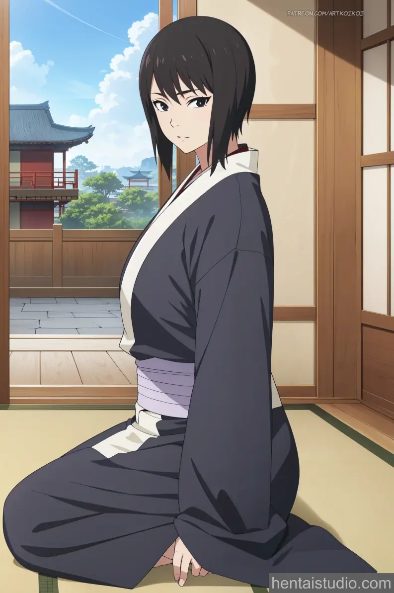 Shizune from Naruto hentai art 34 of 47