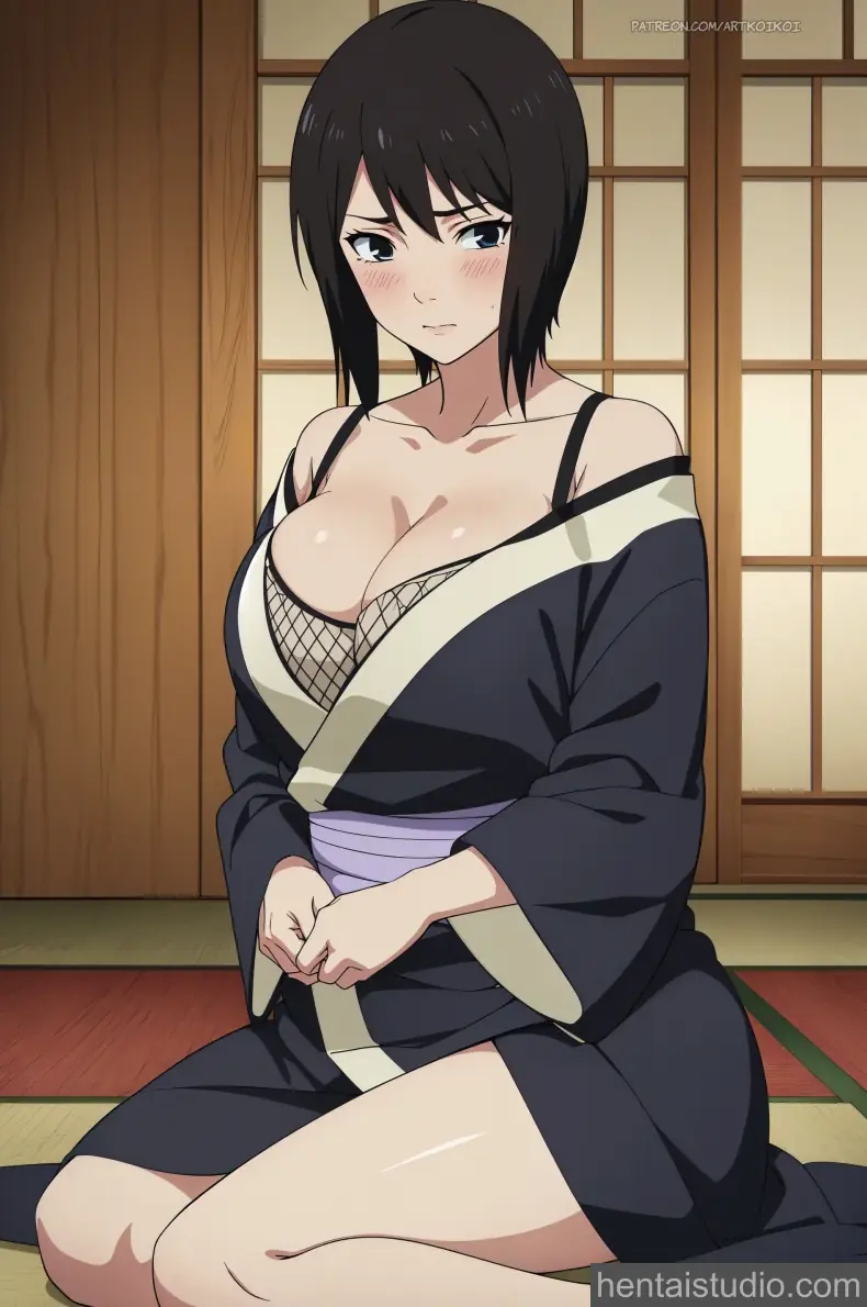 Shizune from Naruto hentai art 46 of 47