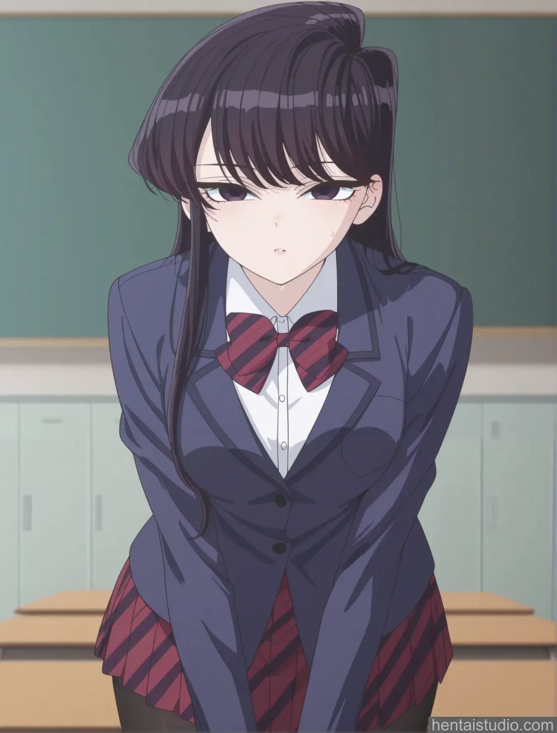 Shouko Komi from Komi Can't Communicate hentai art 69 of 74