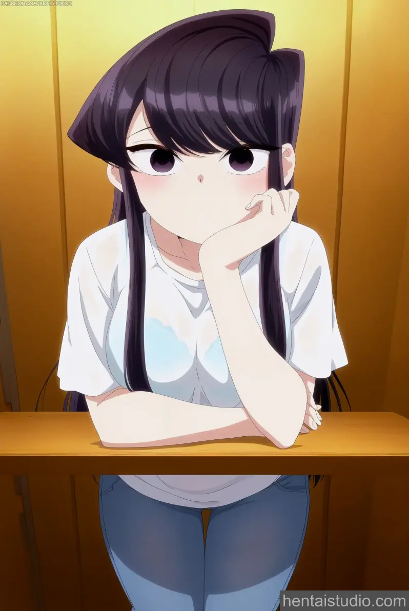 Shouko Komi from Komi Can't Communicate hentai art 1 of 15