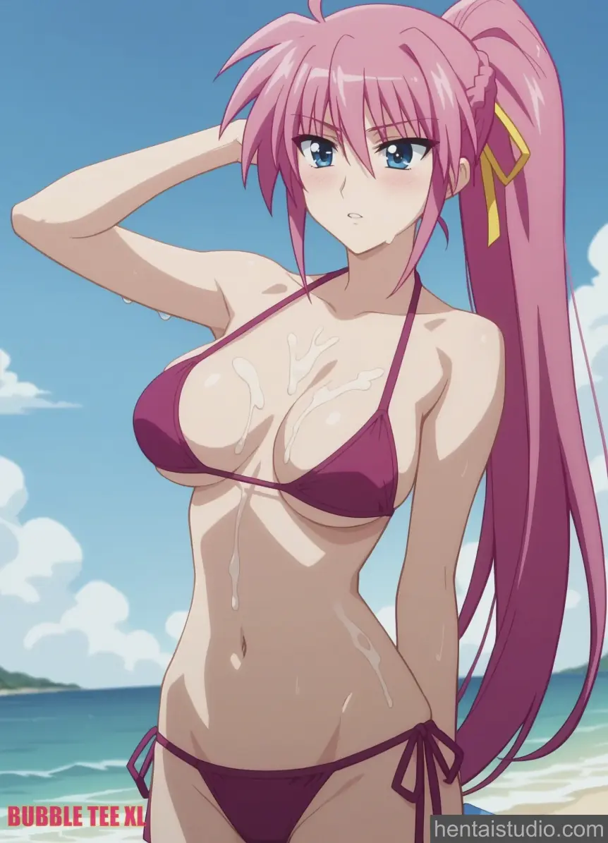 Signum from Magical Girl Lyrical Nanoha hentai art 12 of 54