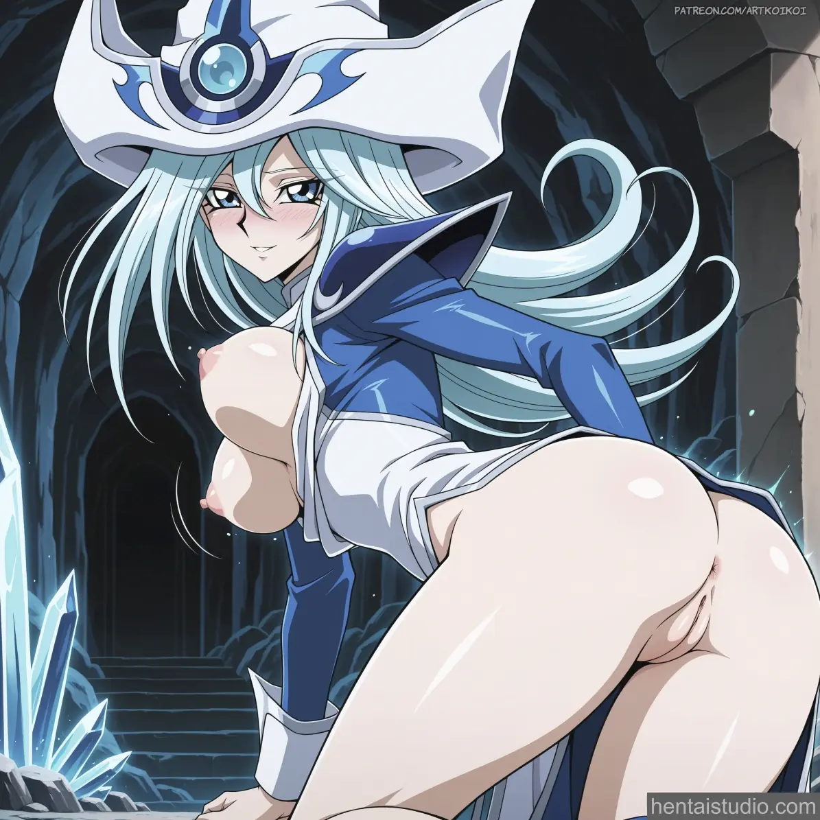 Silent Magician from Yu Gi Oh hentai art 8 of 12