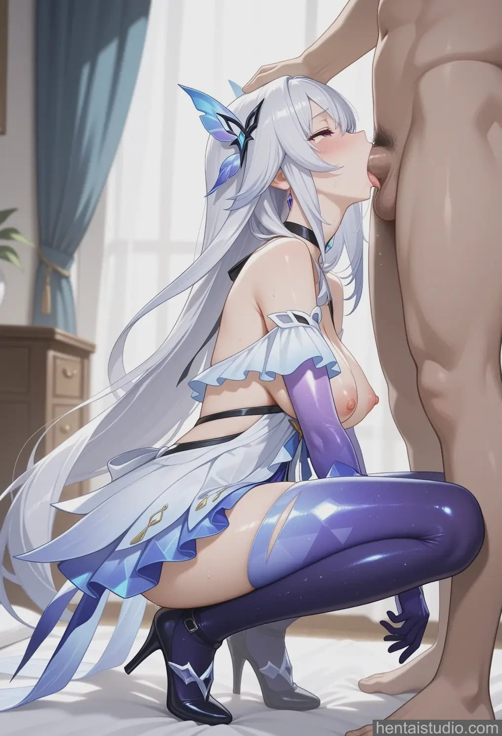 Skirk from Genshin Impact hentai art 30 of 200