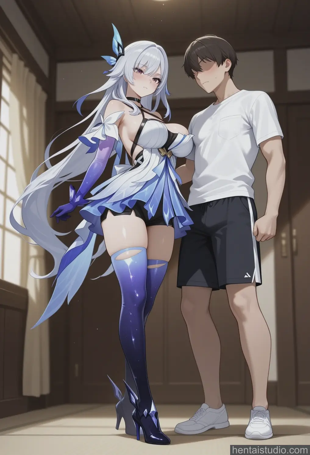 Skirk from Genshin Impact hentai art 9 of 200