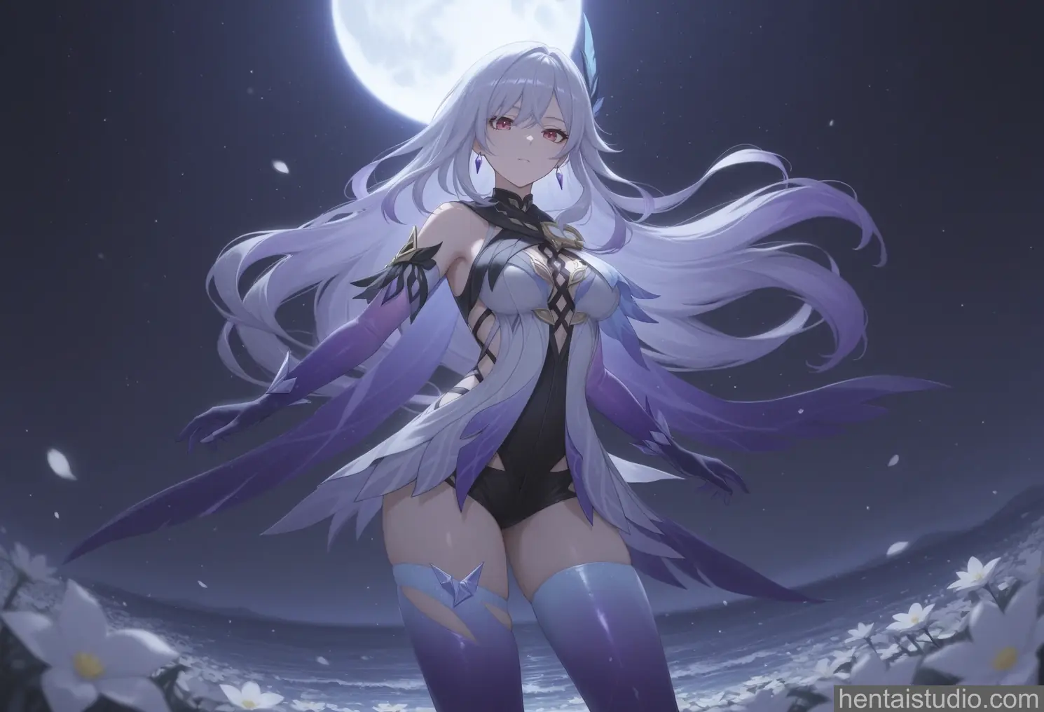 Skirk from Genshin Impact hentai art 1 of 28