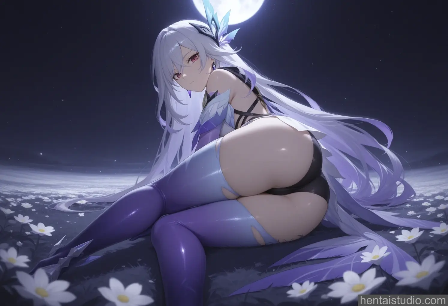 Skirk from Genshin Impact hentai art 2 of 28