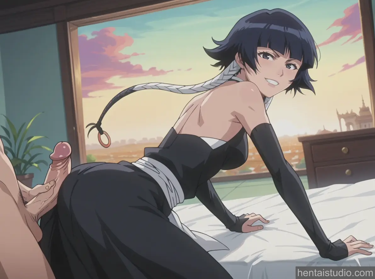 Soifon from Bleach hentai art 3 of 9