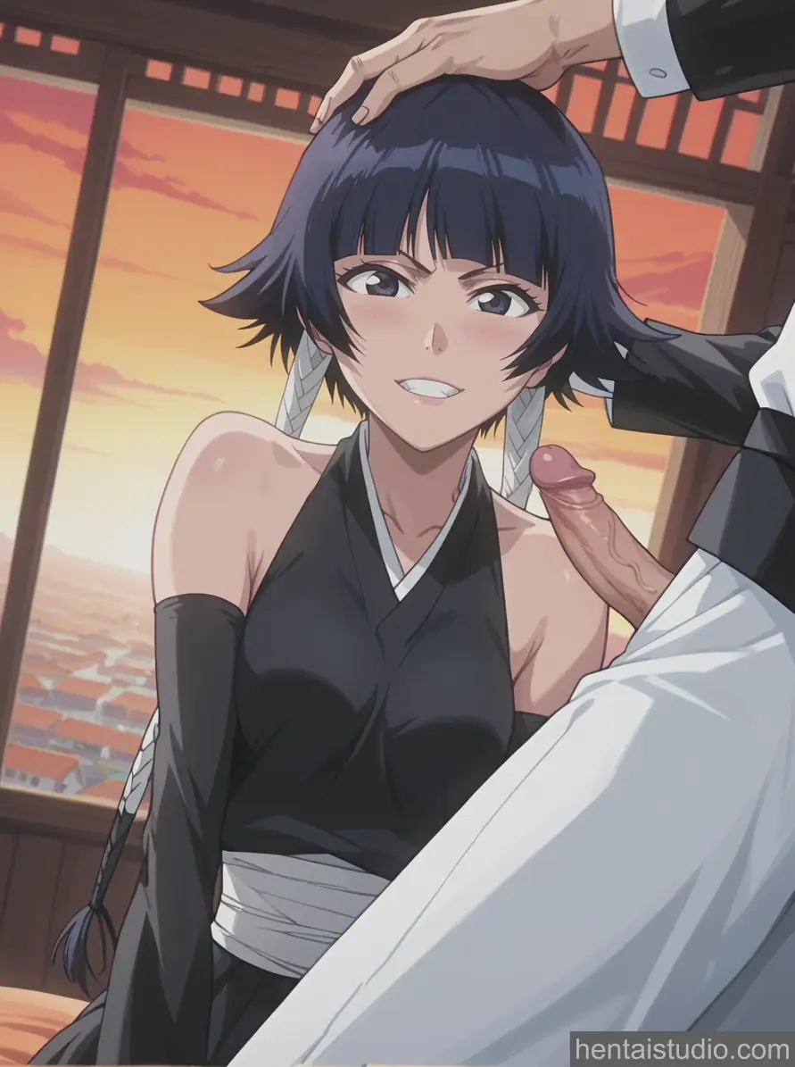 Soifon from Bleach hentai art 4 of 9