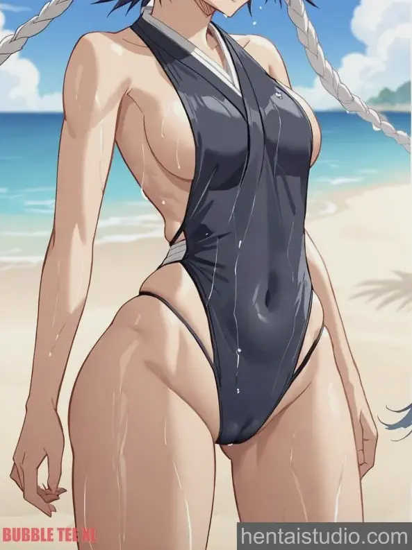 Soifon from Bleach hentai art 6 of 7