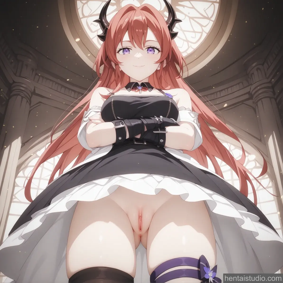 Surtr from Arknights hentai art 11 of 45