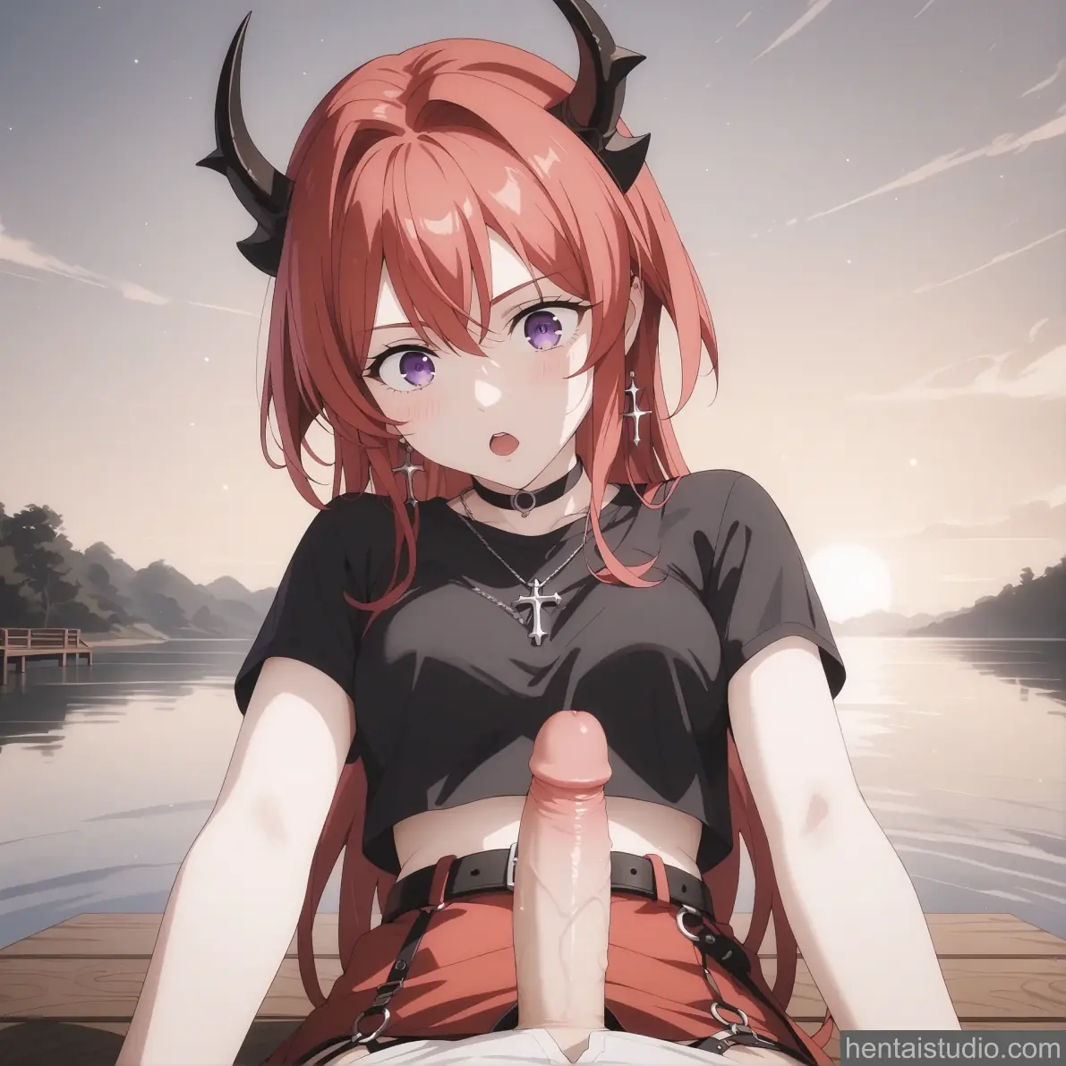 Surtr from Arknights hentai art 43 of 45