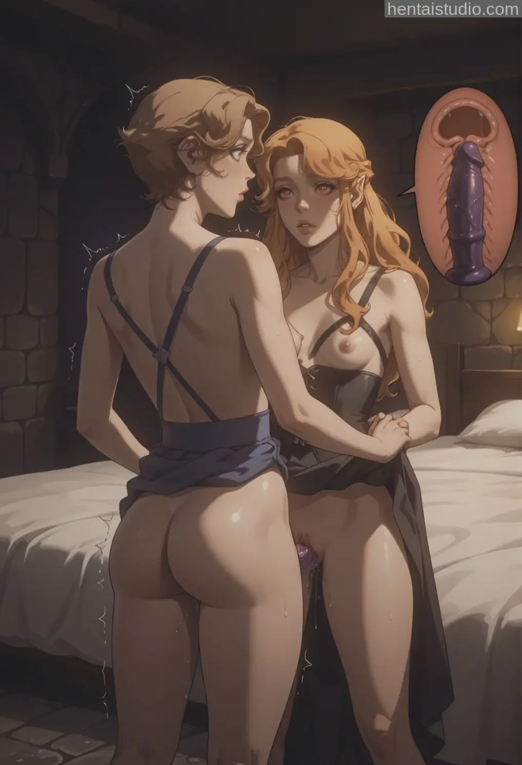 Sypha Lenore from Castlevania hentai art 60 of 150
